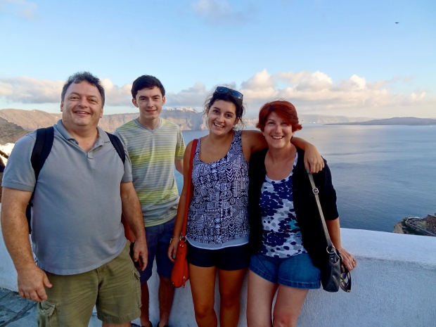 santorini with the family!