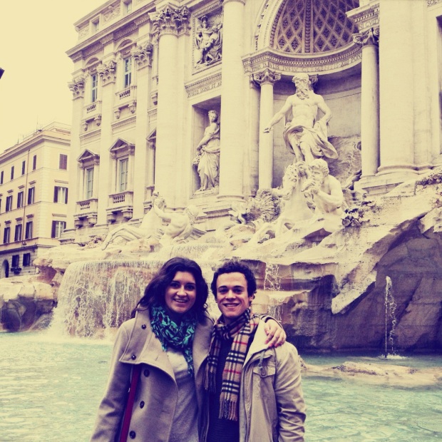 seeing the trevi fountain with my love JJ